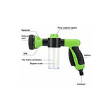 Darrahopens Home & Garden > Garden Tools > Gardening Accessories Garden Hose Foam Sprayer, 8 Patterns Nozzles High Pressure Watering Sprayer Soap Dispenser With Soap Tank For Washing