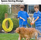 Darrahopens Home & Garden > Garden Tools > Gardening Accessories Garden Hose Hanging System - Wall Mount for Neat Storage - Stainless Steel Frame - White