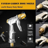 Darrahopens Home & Garden > Garden Tools > Gardening Accessories Garden Hose Spray Gun With Full Brass Nozzle, 100% Metal Heavy Duty Water Gun, High Pressure Spray Nozzle For Watering