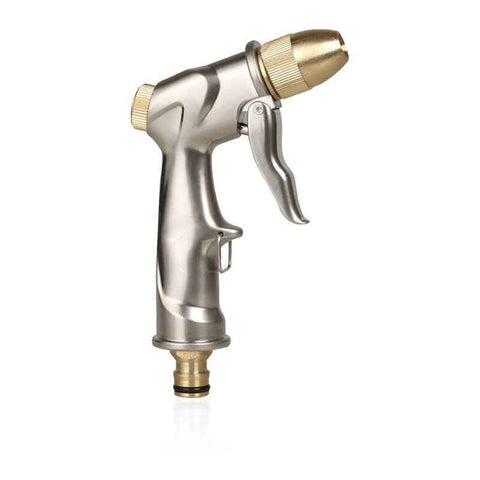 Darrahopens Home & Garden > Garden Tools > Gardening Accessories Garden Hose Spray Gun With Full Brass Nozzle, 100% Metal Heavy Duty Water Gun, High Pressure Spray Nozzle For Watering