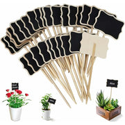 Darrahopens Home & Garden > Garden Tools > Gardening Accessories Garden Label 30 Pieces T-Type Waterproof Wooden Plant Labels Slate Plant Tags For Garden Seeds Trees Herbs Flowers