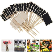 Darrahopens Home & Garden > Garden Tools > Gardening Accessories Garden Label 30 Pieces T-Type Waterproof Wooden Plant Labels Slate Plant Tags For Garden Seeds Trees Herbs Flowers