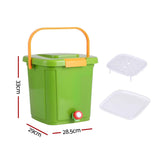 Darrahopens Home & Garden > Garden Tools > Gardening Accessories Gardeon 15L Kitchen Compost Bin Food Waste Caddy Drain Tap Green