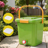 Darrahopens Home & Garden > Garden Tools > Gardening Accessories Gardeon 15L Kitchen Compost Bin Food Waste Caddy Drain Tap Green