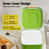 Darrahopens Home & Garden > Garden Tools > Gardening Accessories Gardeon 15L Kitchen Compost Bin Food Waste Caddy Drain Tap Green