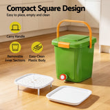 Darrahopens Home & Garden > Garden Tools > Gardening Accessories Gardeon 15L Kitchen Compost Bin Food Waste Caddy Drain Tap Green