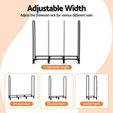 Darrahopens Home & Garden > Garden Tools > Gardening Accessories Gardeon Firewood Rack 120cm Wood Rack 3 Sizes Firewood Storage with Tools Black