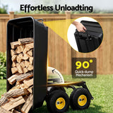 Darrahopens Home & Garden > Garden Tools > Gardening Accessories Gardeon Garden Cart Dump Utility Wagon 270kg 2in1 Handle Tractor Trolley 110L with 10in Tyres