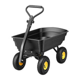 Darrahopens Home & Garden > Garden Tools > Gardening Accessories Gardeon Garden Cart Dump Utility Wagon 270kg 2in1 Handle Tractor Trolley 110L with 10in Tyres