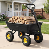 Darrahopens Home & Garden > Garden Tools > Gardening Accessories Gardeon Garden Cart Dump Utility Wagon 270kg 2in1 Handle Tractor Trolley 110L with 10in Tyres
