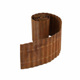 Darrahopens Home & Garden > Garden Tools > Gardening Accessories Green Fingers Garden Edging 10ft Metal Flexible Garden Border Corrugated Steel Lawn Edging Rust
