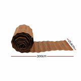 Darrahopens Home & Garden > Garden Tools > Gardening Accessories Green Fingers Garden Edging 10ft Metal Flexible Garden Border Corrugated Steel Lawn Edging Rust