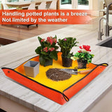 Darrahopens Home & Garden > Garden Tools > Gardening Accessories Houseplant Transplant Mat – Foldable and Portable Transplanting Mat to Prevent Soil Spills – Ideal for Succulents – Garden Gift for Plant Lovers (27" x 27")