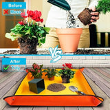Darrahopens Home & Garden > Garden Tools > Gardening Accessories Houseplant Transplant Mat – Foldable and Portable Transplanting Mat to Prevent Soil Spills – Ideal for Succulents – Garden Gift for Plant Lovers (27" x 27")