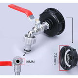 Darrahopens Home & Garden > Garden Tools > Gardening Accessories IBC Tank Faucet 1000L with Garden Hose Tap Adapter S60X6 Connector Plastic 1/2 Inch for Rainwater Harvester