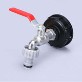 Darrahopens Home & Garden > Garden Tools > Gardening Accessories IBC Tank Faucet 1000L with Garden Hose Tap Adapter S60X6 Connector Plastic 1/2 Inch for Rainwater Harvester