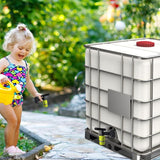 Darrahopens Home & Garden > Garden Tools > Gardening Accessories IBC Tank Faucet Adapter 3/4 Inch Thread 1000L Plastic Tank Faucet with Garden Hose Connector for Rainwater Collector and Fuel Tank
