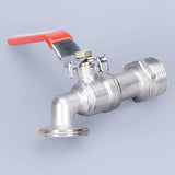 Darrahopens Home & Garden > Garden Tools > Gardening Accessories IBC Tank Tap 1000L with S60x6 Thread and Garden Hose Connector