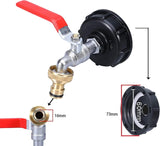 Darrahopens Home & Garden > Garden Tools > Gardening Accessories IBC Tank Tap 1000L with S60x6 Thread and Garden Hose Connector