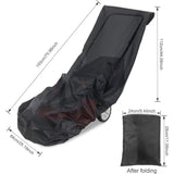 Darrahopens Home & Garden > Garden Tools > Gardening Accessories Lawn Mower Cover, 210D Oxford Cloth Heavy Duty Waterproof Lawn Mower Cover For Outdoor/Indoor With Drawstring And