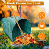 Darrahopens Home & Garden > Garden Tools > Gardening Accessories Leaf Collector, Large Yard Dustpan-Type Lawn and Leaf Bags,150L Reusable Garden Bags for Leaves, Debris, Grass, Clippings, Lawn Trash（green 59*56*43cm）