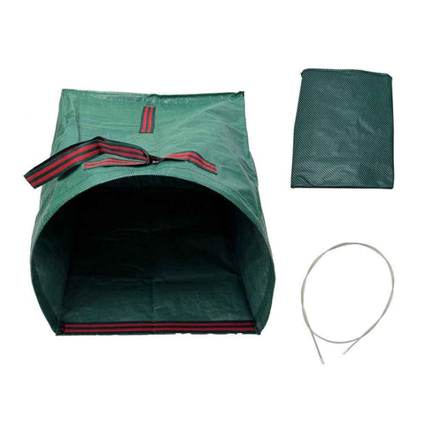 Darrahopens Home & Garden > Garden Tools > Gardening Accessories Leaf Collector, Large Yard Dustpan-Type Lawn and Leaf Bags,150L Reusable Garden Bags for Leaves, Debris, Grass, Clippings, Lawn Trash（green 59*56*43cm）