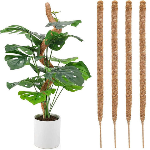 Darrahopens Home & Garden > Garden Tools > Gardening Accessories Monstera moss poles 4 pcs bendable plant support compatible with climbing indoor plants