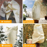 Darrahopens Home & Garden > Garden Tools > Gardening Accessories Plant Cover, Adjustable Plant Protection Cover With Zipper Drawstring, Reusable Frost-Proof Plant Protection Bag, 180 X