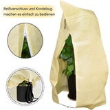 Darrahopens Home & Garden > Garden Tools > Gardening Accessories Plant Cover, Adjustable Plant Protection Cover With Zipper Drawstring, Reusable Frost-Proof Plant Protection Bag, 180 X