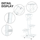 Darrahopens Home & Garden > Garden Tools > Gardening Accessories Practical Plant Stand Wrought Iron Flower Pot Holder Corner Plant Shelf Organize
