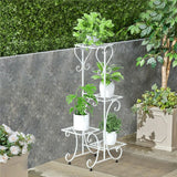 Darrahopens Home & Garden > Garden Tools > Gardening Accessories Practical Plant Stand Wrought Iron Flower Pot Holder Corner Plant Shelf Organize