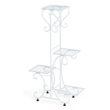 Darrahopens Home & Garden > Garden Tools > Gardening Accessories Practical Plant Stand Wrought Iron Flower Pot Holder Corner Plant Shelf Organize