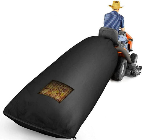 Darrahopens Home & Garden > Garden Tools > Gardening Accessories Riding Mower Grass Bag - Riding Mower Leaf Bag 6.6 x 4.3 Inches Durable Leaf Bag - Large Capacity - Quickly Removes Leaves from Your Lawn (Black, One Piece)