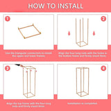 Darrahopens Home & Garden > Garden Tools > Gardening Accessories Rose Gold Metal Flower Stand