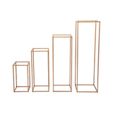 Darrahopens Home & Garden > Garden Tools > Gardening Accessories Rose Gold Metal Flower Stand