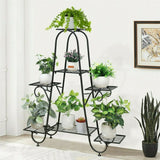 Darrahopens Home & Garden > Garden Tools > Gardening Accessories Stable 7 Tier Metal Plant Stand Flower Pot Rack Display Holder Shelf Home Garden