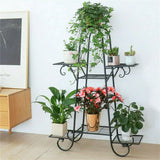Darrahopens Home & Garden > Garden Tools > Gardening Accessories Stable 7 Tier Metal Plant Stand Flower Pot Rack Display Holder Shelf Home Garden