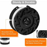 Darrahopens Home & Garden > Garden Tools > Gardening Accessories Trimmer Line Spool Compatible with Black and Decker Trimmers, 6-Pack with 1 Spool Guard and 1 Spring