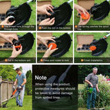 Darrahopens Home & Garden > Garden Tools > Gardening Accessories Trimmer Line Spool Compatible with Black and Decker Trimmers, 6-Pack with 1 Spool Guard and 1 Spring