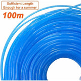 Darrahopens Home & Garden > Garden Tools > Gardening Accessories Trimmer Replacement Wire Spool 1.6 mm x 100 m Nylon Round Compatible with Brushcutters