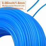 Darrahopens Home & Garden > Garden Tools > Gardening Accessories Trimmer Replacement Wire Spool 1.6 mm x 100 m Nylon Round Compatible with Brushcutters