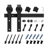 Darrahopens Home & Garden > Garden Tools > Gardening Accessories VEVOR 1500 mm Sliding Barn Door Hardware Kit for Single Sliding Barn Door Black