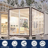 Darrahopens Home & Garden > Garden Tools > Gardening Accessories Waterproof Tarpaulin - Transparent - Durable tarpaulin with 10x10 eyelets, Large (Small) transparent tarpaulin for outdoor use - Suitable for camping/patio/fencing, chicken coop, garden plants, tear-resistant tarpaulin