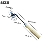 Darrahopens Home & Garden > Garden Tools > Gardening Accessories Weed Puller Tool, Garden Weed Pulling Tool, Portable Garden Weeder Tool for Vegetable Gardening Backyard Farm (Wooden Handle) In Australia - Darrahopens