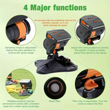 Darrahopens Home & Garden > Garden Tools > Gardening Tools 1 garden sprinkler with 16 nozzles, 180° rotating adjustable head, automatic irrigation system, wide coverage, easy to install, no power required, suitable for lawn and garden watering