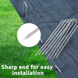 Darrahopens Home & Garden > Garden Tools > Gardening Tools 100 Pack 4*10cm  Landscape Staples  Gauge Garden Staples, Galvanized Ground Stakes  Pins, Lawn Yard Stakes for Gardening Plant Support Tent Fence Landscaping