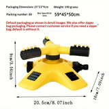 Darrahopens Home & Garden > Garden Tools > Gardening Tools 1SetSprinkler(Base+Trident)-Yellow