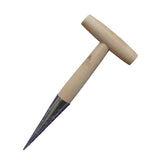 Darrahopens Home & Garden > Garden Tools > Gardening Tools 2 Pack Gardening Dibber with T-Shaped Wooden Handle Chrome Tip Seed Sower and Transplanting Tool with Measurement Scale for Local Garden Maintenance