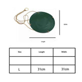 Darrahopens Home & Garden > Garden Tools > Gardening Tools 2 pack Hanging Planter Shelf, Gardening Accessories, Flower Pot Holder, PU Leather for Garden Outdoor Bedroom Indoor (Plant and Pot Not Included) (Large green)