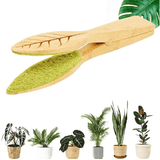 Darrahopens Home & Garden > Garden Tools > Gardening Tools 25 cm Generic Leaf Cleaning Tongs, House Plant Leaf Cleaning Tongs, Plant leaf Lint cleaner, Leaf-Shaped Cleaning Tongs,Cleans Both Sides of Leaves
